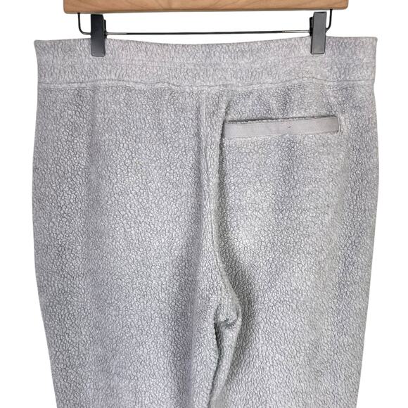 Patagonia Womens Light Grey Sherpa Elastic Waist Sweatpants with Pockets - Picture 5 of 8
